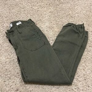 Paige Olive Green Mayslie Joggers